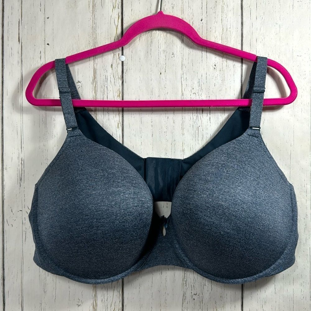Torrid Perfect T Shirt Bra Midnight Blue Heather Underwire Lightly Lined
